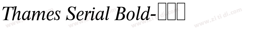 Thames Serial Bold字体转换